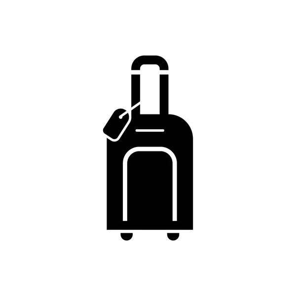 Luggage icon simple flat style vector illustration. Baggage symbol — Stock Vector