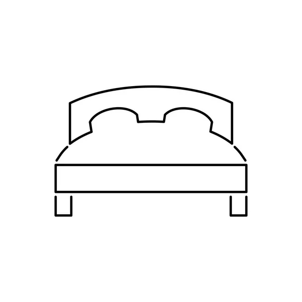 Bettsymbol einfach flachen Stil Vektor Illustration. — Stockvektor