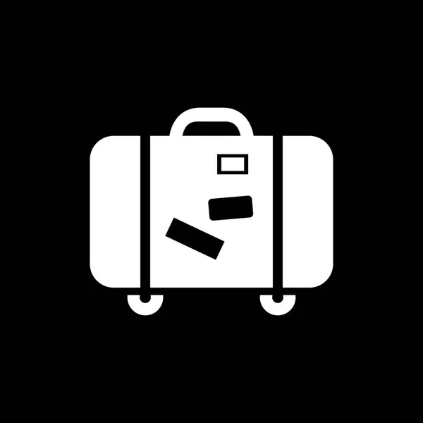 Luggage icon simple flat style vector illustration. Baggage symbol — Stock Vector