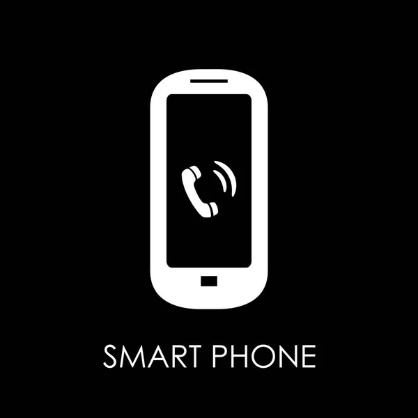 Icona dello smartphone. Illustrazione vettoriale dello smartphone in stile piatto. Smar. — Vettoriale Stock