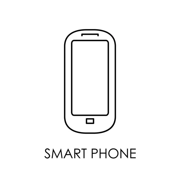 Icona dello smartphone. Illustrazione vettoriale dello smartphone in stile piatto. Smartphone — Vettoriale Stock