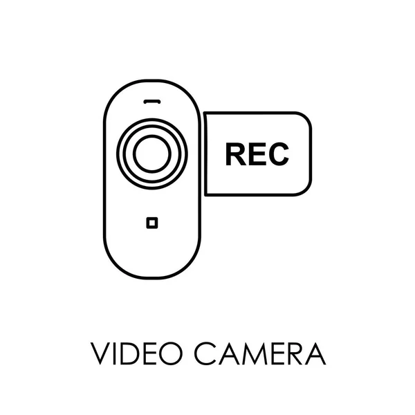 Video camera icon symbol flat style vector illustration — Stock Vector