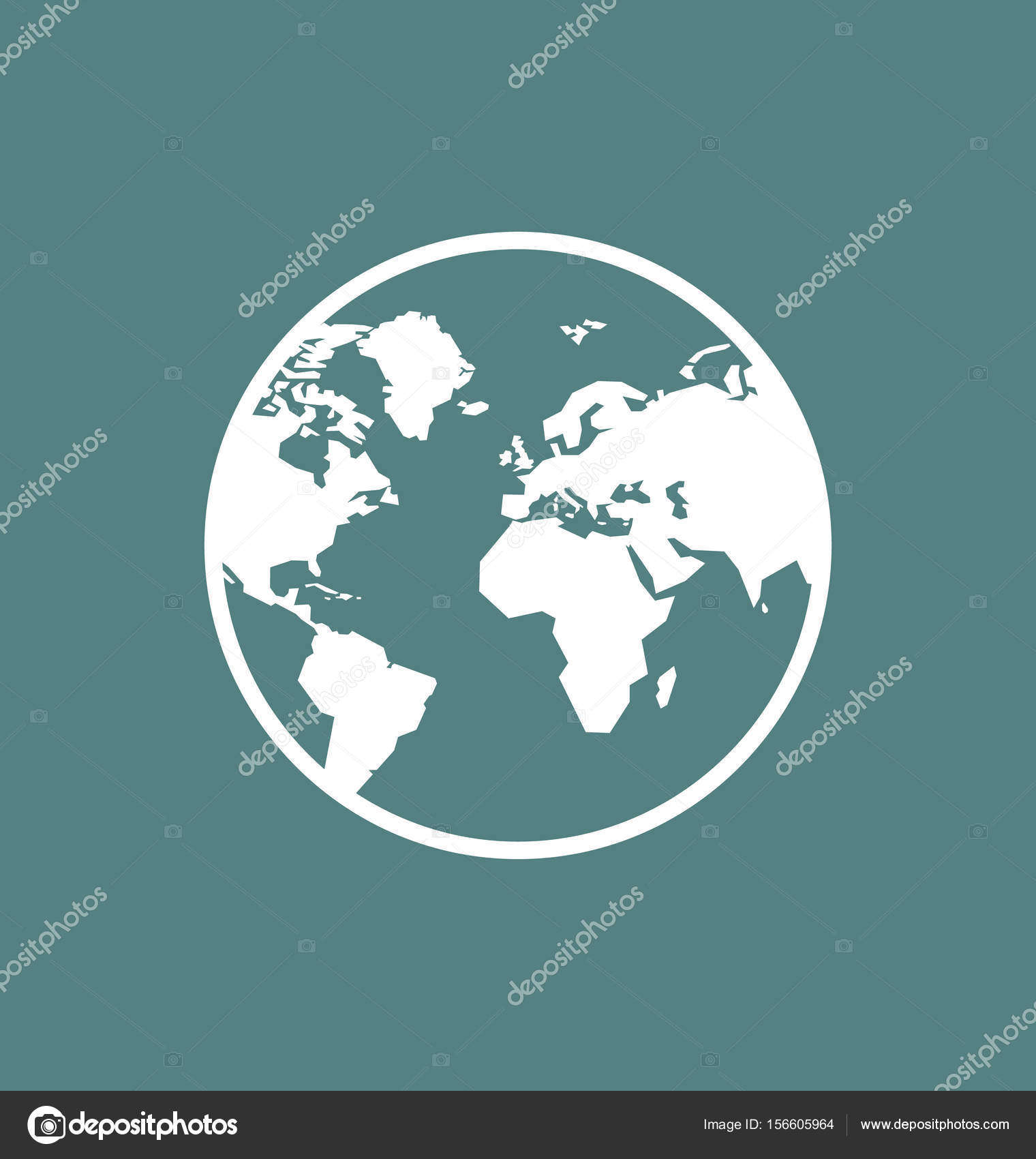 地球のアイコン/分離フラット スタイルにしましょう。地球世界のシンボル ストックベクター ©SubhanBghirov 156605964, image size:1520x1700