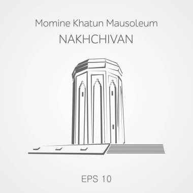 Momine hatun Türbesi Nahçıvan. Azerbaycan