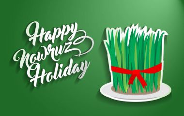 Nevruz tebrik. Novruz. İran yeni yıl.