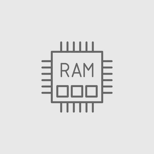 Muisti RAM tasainen vektori kuvake — vektorikuva