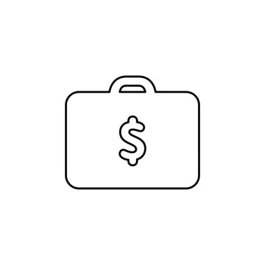 Para büyük simge düz stil basit vektör çizim