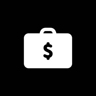 Para büyük simge düz stil basit vektör çizim