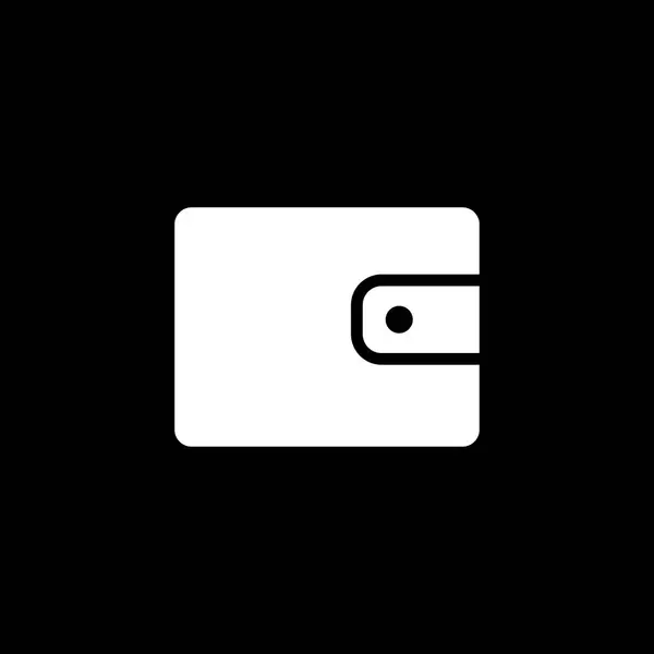Ícone do vetor de bolso do ícone da carteira — Vetor de Stock