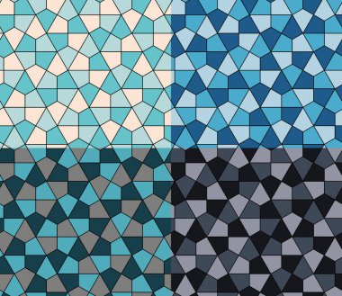 Kesintisiz geometrik desen basit düz vektör çizim ayarla. 