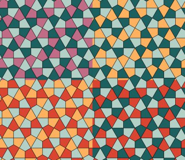 Kesintisiz geometrik desen basit düz vektör çizim ayarla. 