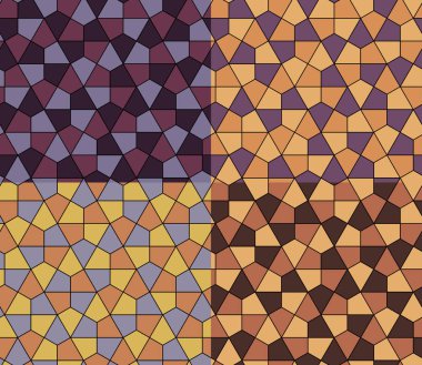 Kesintisiz geometrik desen basit düz vektör çizim ayarla. 