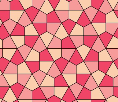 Kesintisiz geometrik desen basit düz vektör çizim. Satır