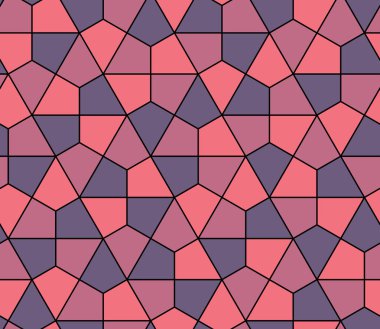 Kesintisiz geometrik desen basit düz vektör çizim. Satır