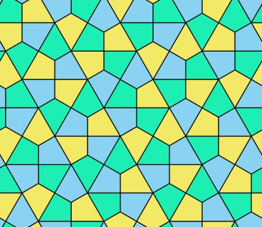 Kesintisiz geometrik desen basit düz vektör çizim. Satır