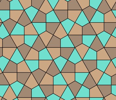 Kesintisiz geometrik desen basit düz vektör çizim. Satır