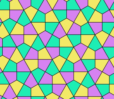 Kesintisiz geometrik desen basit düz vektör çizim. Satır