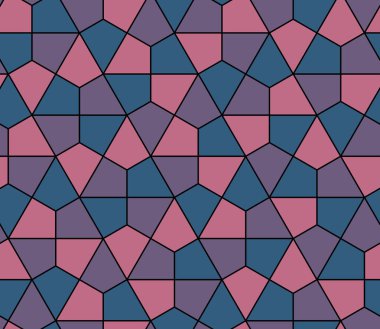 Kesintisiz geometrik desen basit düz vektör çizim. Satır