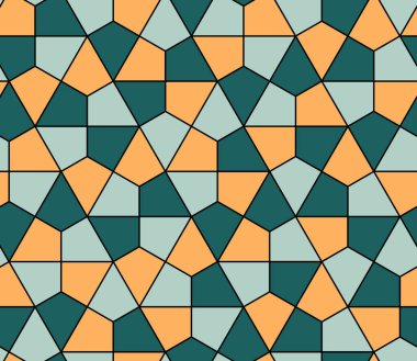 Kesintisiz geometrik desen basit düz vektör çizim. Satır