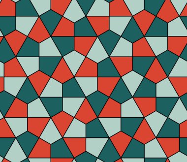 Kesintisiz geometrik desen basit düz vektör çizim. Satır