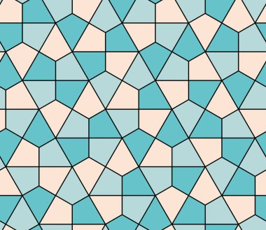 Kesintisiz geometrik desen basit düz vektör çizim. Satır