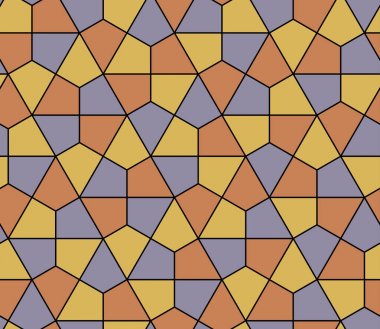 Kesintisiz geometrik desen basit düz vektör çizim. Satır