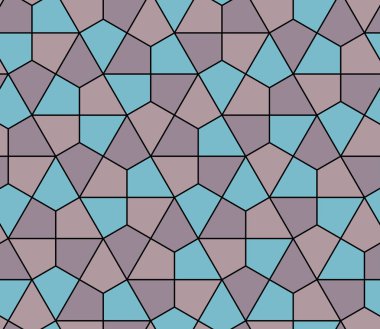 Kesintisiz geometrik desen basit düz vektör çizim. Satır