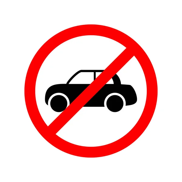 記号を許可されてない車 — ストックベクタ