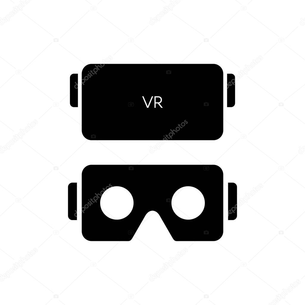 VR glasses for smartphone vector illustration. Virtual reality gear box for smartphone