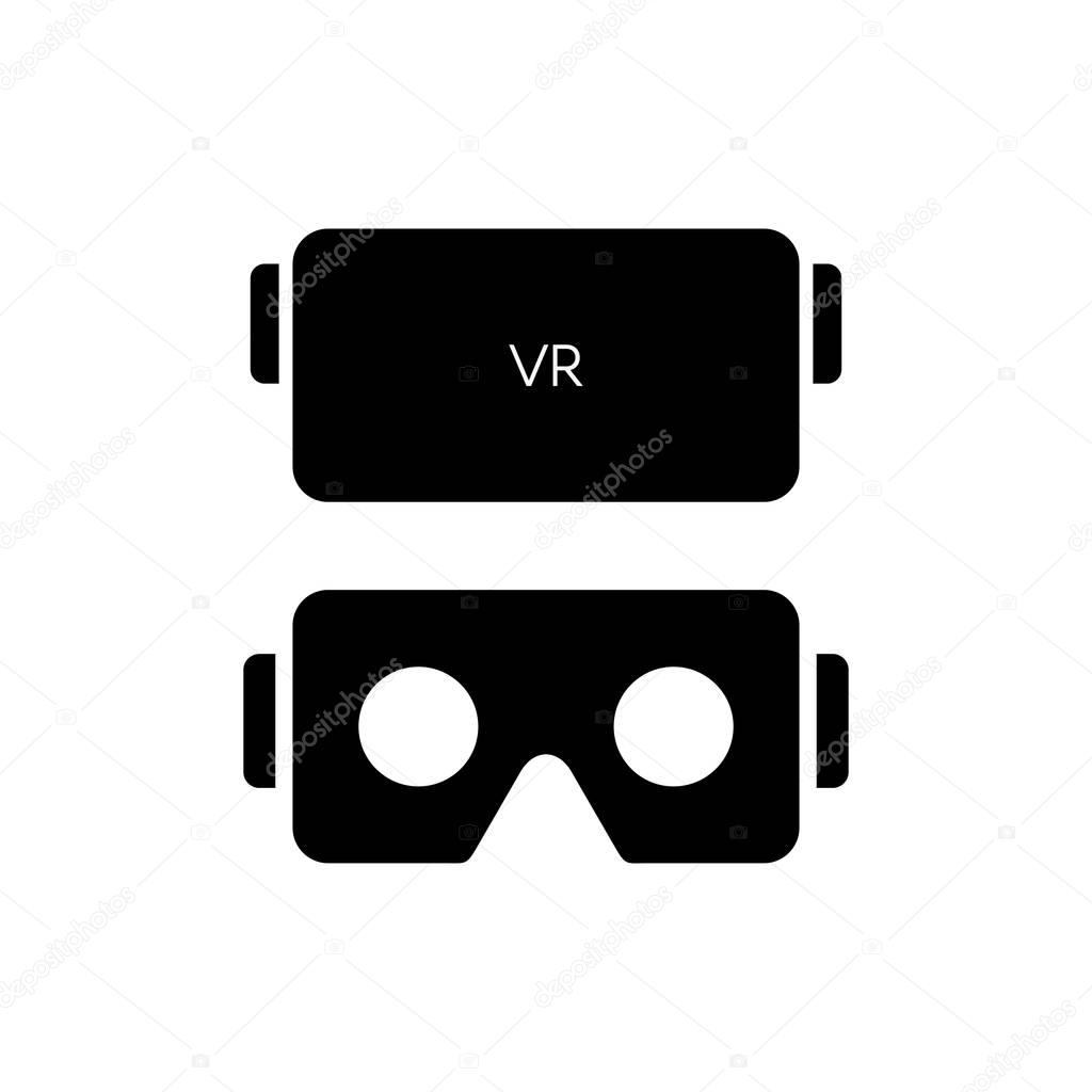 VR glasses for smartphone vector illustration. Virtual reality gear box for smartphone.