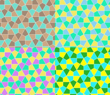 Kesintisiz geometrik desen basit düz vektör çizim ayarla. 