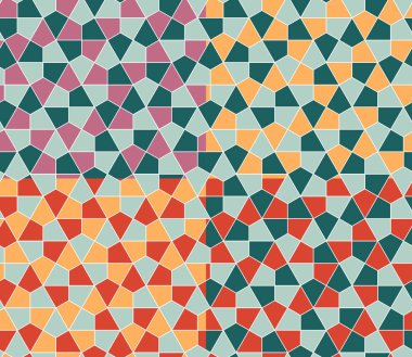 Kesintisiz geometrik desen basit düz vektör çizim ayarla. 