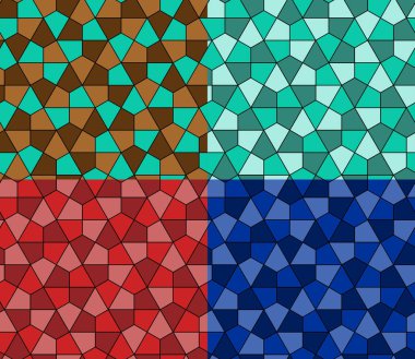 Kesintisiz geometrik desen basit düz vektör çizim ayarla. 