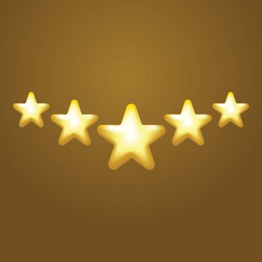 5 yıldız vektör simgesi, sırası, altın favori web simgesi