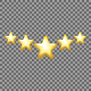 5 yıldız vektör simgesi, sırası, altın favori web simgesi
