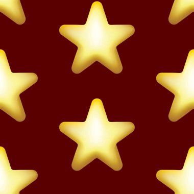 Vektör yıldız simgesi, sırası, altın favori web simgesi seamless modeli