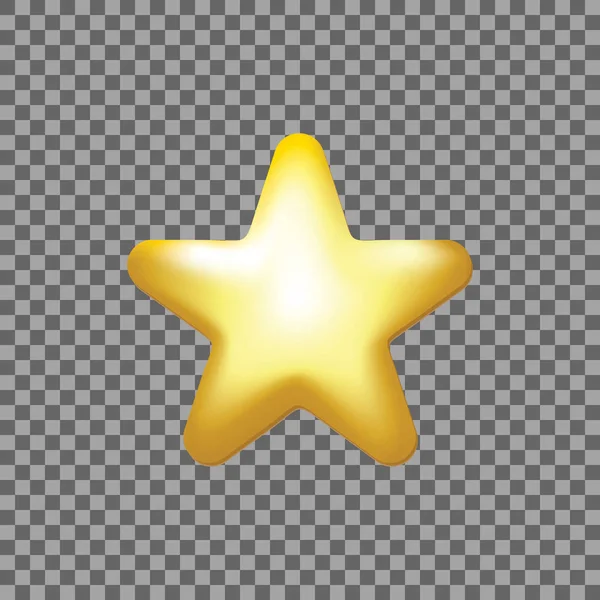Hvězda vektorové ikony, hodnost, symbol zlaté oblíbené webové — Stockový vektor