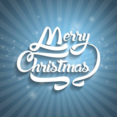 Noel tebrik kartı metin. Neşeli Noel yazı, vektör 