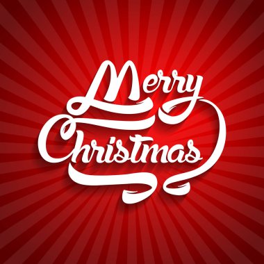 Noel tebrik kartı metin. Neşeli Noel yazı, vektör 