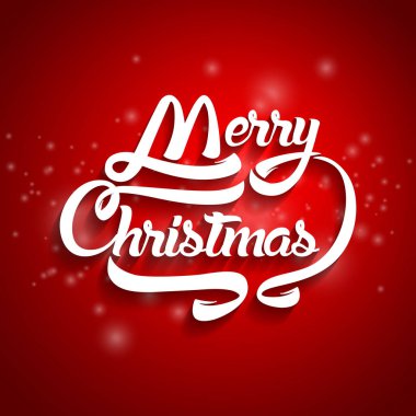 Noel tebrik kartı metin. Neşeli Noel yazı, vektör 