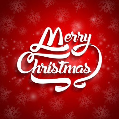 Noel tebrik kartı metin. Neşeli Noel yazı, vektör 