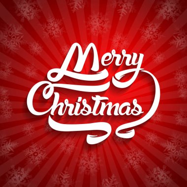 Noel tebrik kartı metin. Neşeli Noel yazı, vektör 