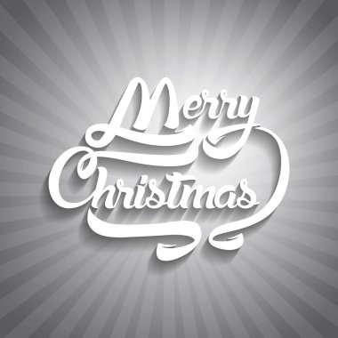 Noel tebrik kartı metin. Neşeli Noel yazı, vektör 