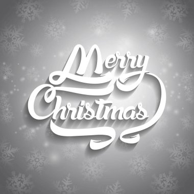 Noel tebrik kartı metin. Neşeli Noel yazı, vektör 