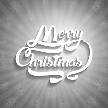 Noel tebrik kartı metin. Neşeli Noel yazı, vektör 