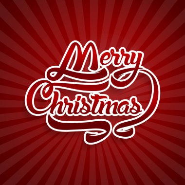Noel tebrik kartı metin. Neşeli Noel yazı, vektör 