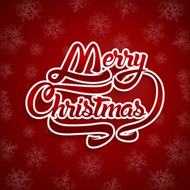 Noel tebrik kartı metin. Neşeli Noel yazı, vektör 
