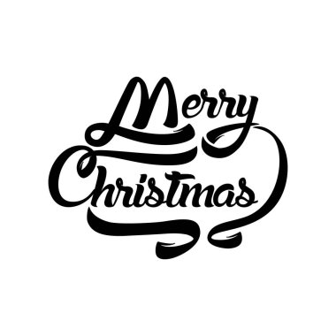 Noel tebrik kartı metin. Neşeli Noel yazı, vektör 