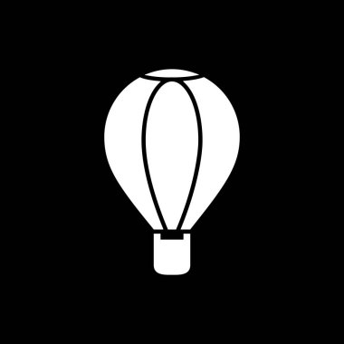 Hava Balon simge basit düz stil tasarlamak