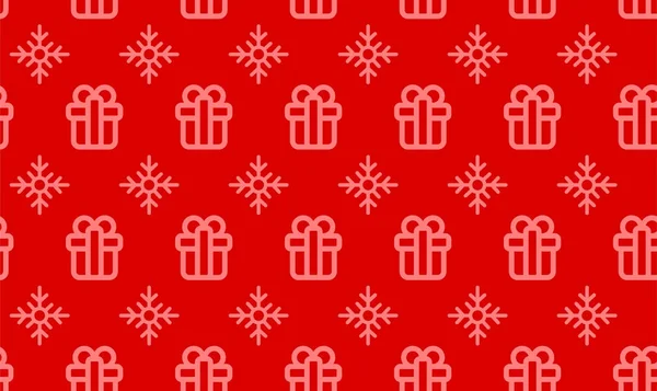 Noel hediye paketleme basit vektör çizim için seamless modeli semboller